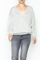  Front Overlap Sweater