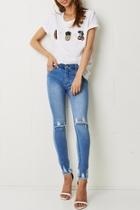  Crystal Embellished Top