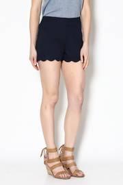  Navy Scallop Shorts