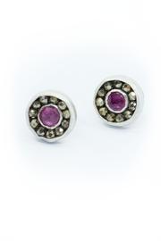  Ruby Aurora Studs