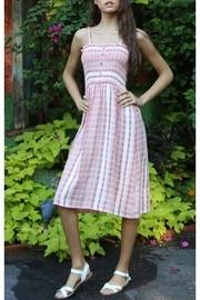  Smocked Stripe Dress