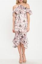  Leaf Ruffle Dress