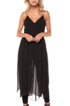  Self-sash Romper Dress