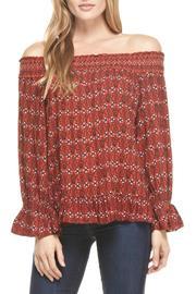  Print Off-the-shoulder Top