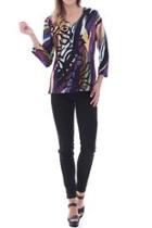  Multicolor Cutwork Top