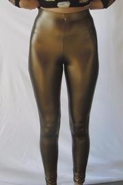  Gold Pu Legging