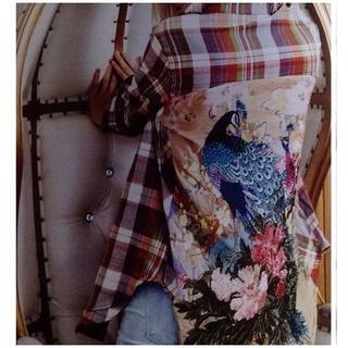  Plaid Peacock Top
