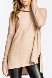  Turtleneck High-low Tunic