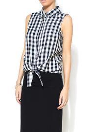 Velvet Heart Gingham Check Tie Top
