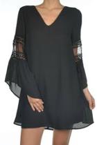  Trumpet Sleeve Dress