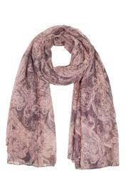  Pink Patterned Scarf