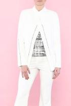  White Open Type Jacket