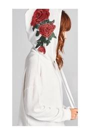  White Cropped Hoodie