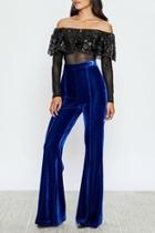  Blue Velvet Pants
