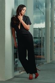  Black V Jumpsuit