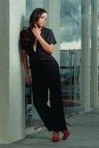  Black V Jumpsuit