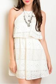  Ivory Peach Dress