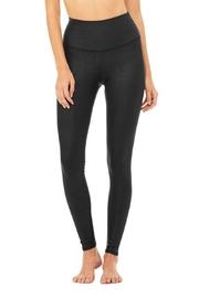 High-waist Airbrush Performance Leather Legging