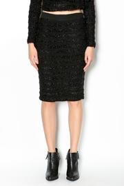  Fuzzy Stripe Pencil Skirt