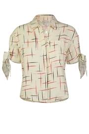  Crop Tie Blouse