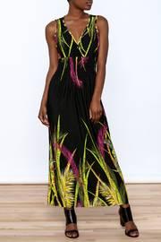  Floral Black Maxi Dress