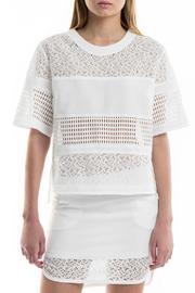 Lace Grid Blouse