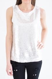  White Pailettes Top