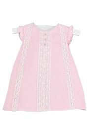 Pink-pique & Lace Dress