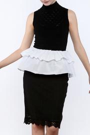  Peplum Two Tier Top