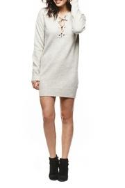  Lace-front Sweater Dress
