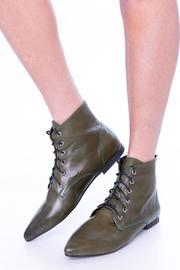  Green Oxford Booties