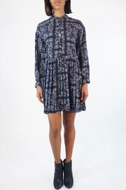  Paisley Pleated Dress