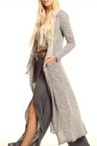  Hooded Maxi Sweater