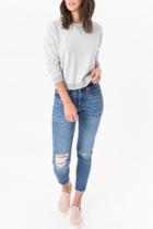  Fleece Cropped Pullover