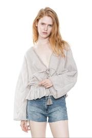  Brown Stripe Top
