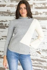  Asymmetrical Mockneck Sweater