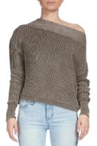  Cropped Boatneck Sweater