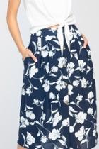  Printed Floral Skirt