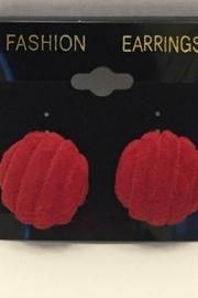 Yae Red Textured Studs