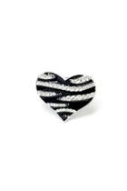  Zebra Heart Ring