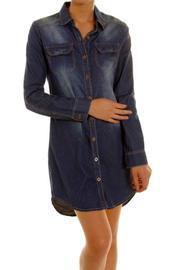  Distressed Denim Dress