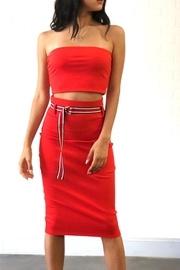  Belted Skirt Set