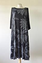  Foliage Stripe Dress