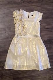 Gold Ruffle Dress