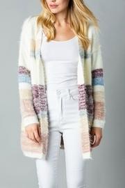  Mohair Colorblock Cardigan