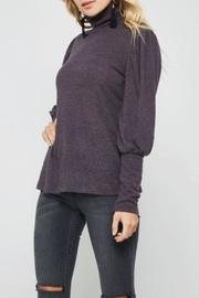  Brushed Purple Turtleneck