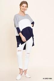  Color-block V-neck Tunic