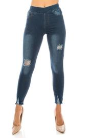  Distressed Denim Jegging