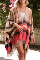  Erin Plaid Poncho