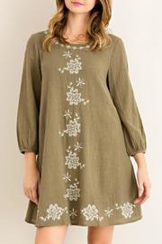  Printed Olive Dress
